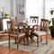 Baxton Studio Irene Grey Upholstered and Walnut Wood 5-Piece Dining Set 173-9882-10899 - alternate 4